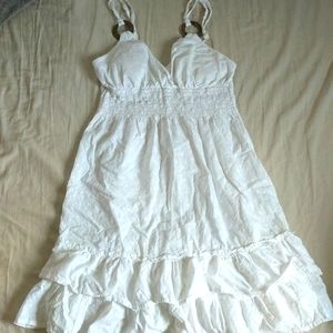 White beach dress
